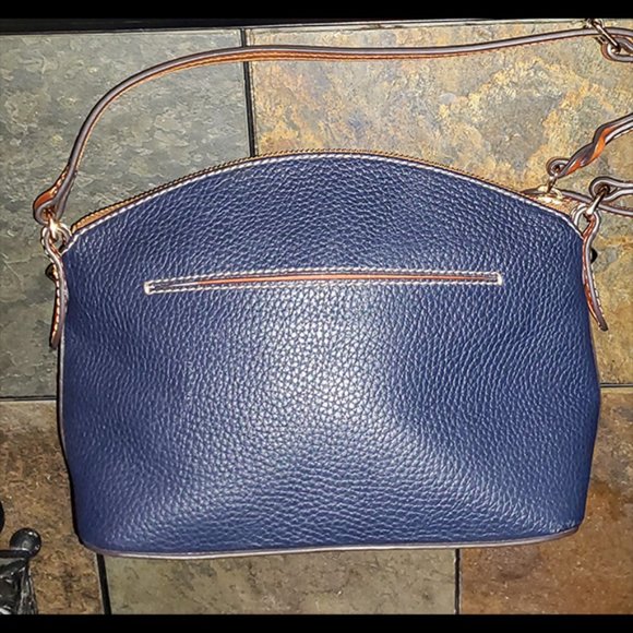 DOONEY & BOURKE Small Blue Pebble Leather Purse - Picture 4 of 5